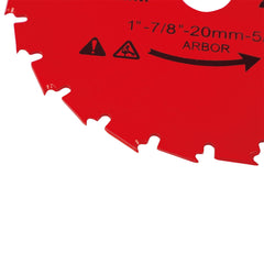 SHUZIYU blade mounted on brush cutter demonstrating secure installation