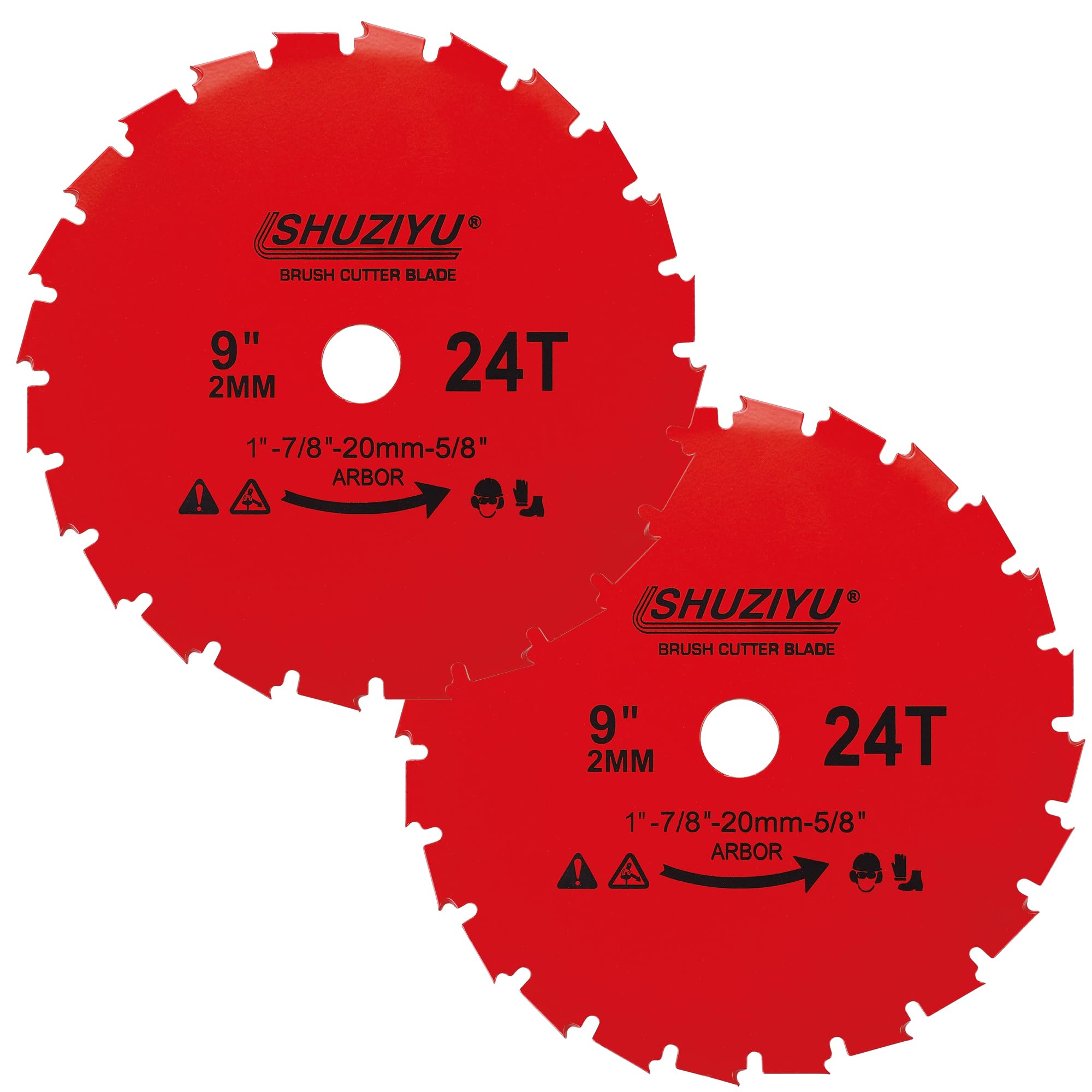 SHUZIYU front packaging showing two 9-inch blades and included washer for quick identification and value