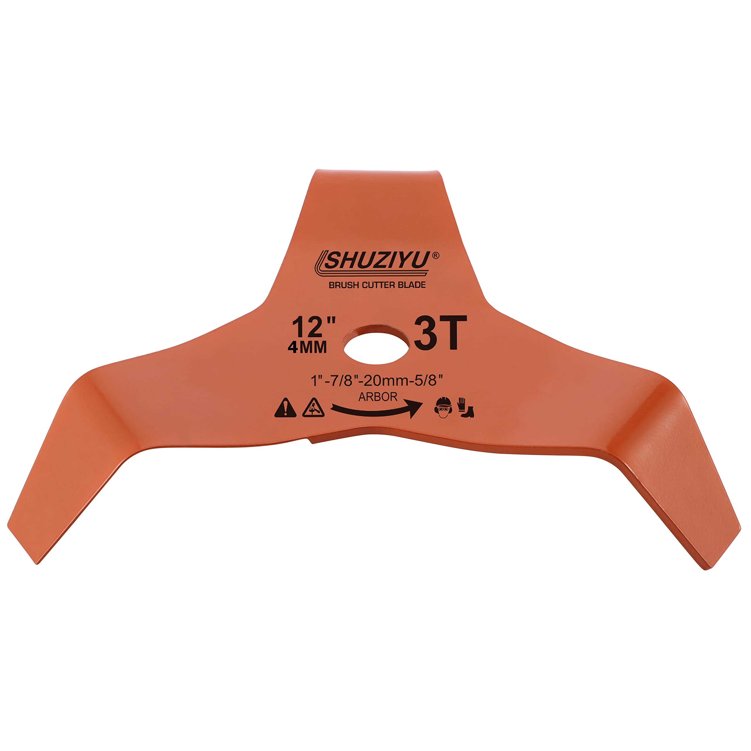 SHUZIYU front view 12-inch blade showing full disc for heavy clearing
