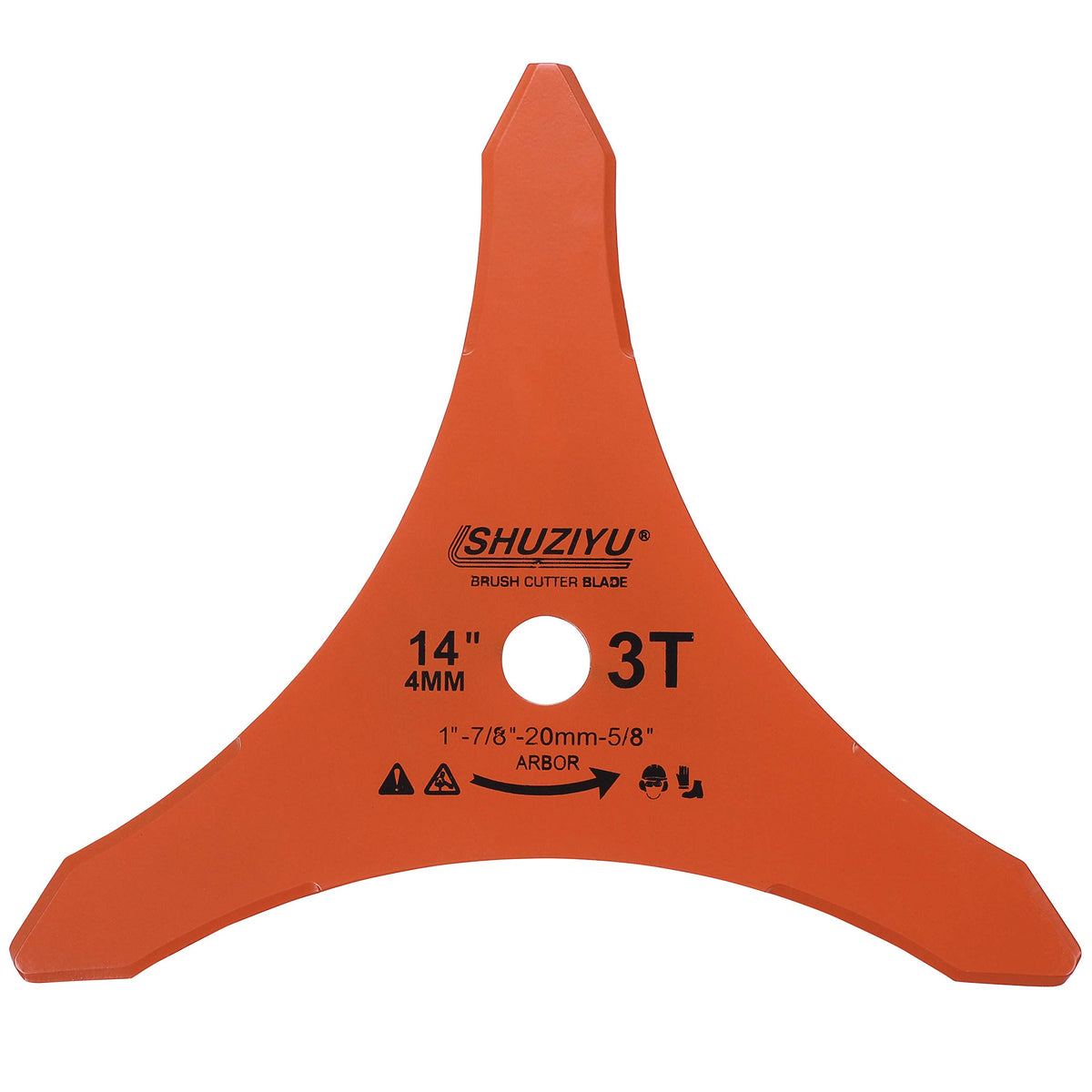 SHUZIYU front view of 14 inch blade showing robust teeth and balanced design