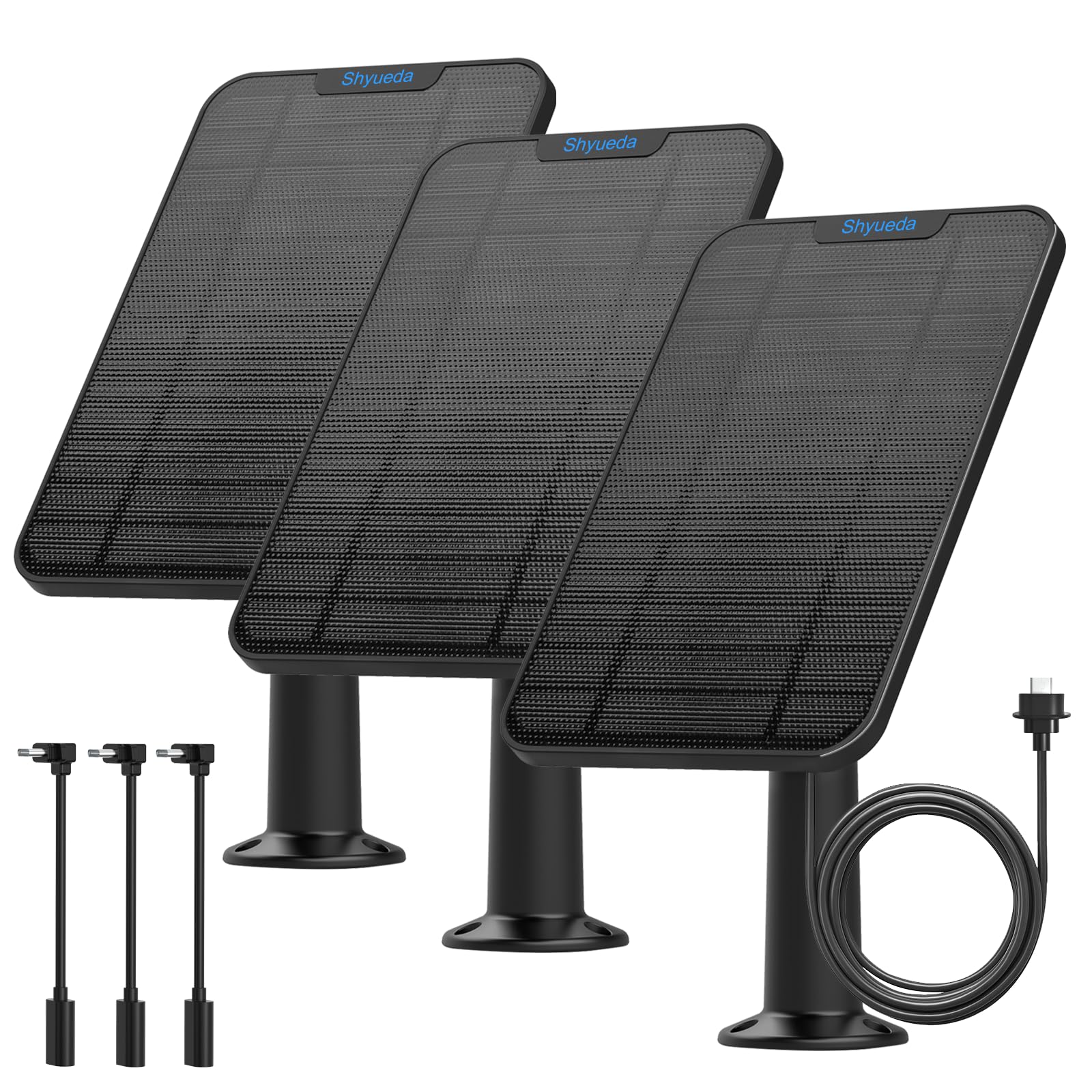 Shyueda front panels showing trio configuration and compact power delivery