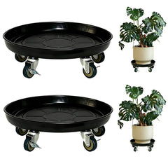 SIAMO front view of 16 inch plant caddy showing sturdy support benefit