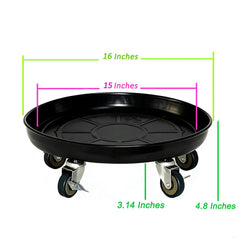 SIAMO rubber swivel caster close-up for silent floor-friendly rolling