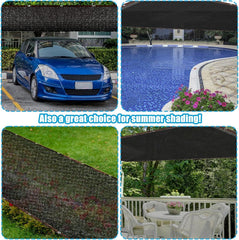 Sibosen net in use over rectangular pool reducing debris cleanup benefit