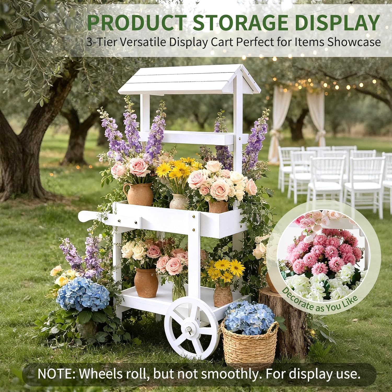 sicrifety lower shelf storage view displaying capacity and organized décor placement