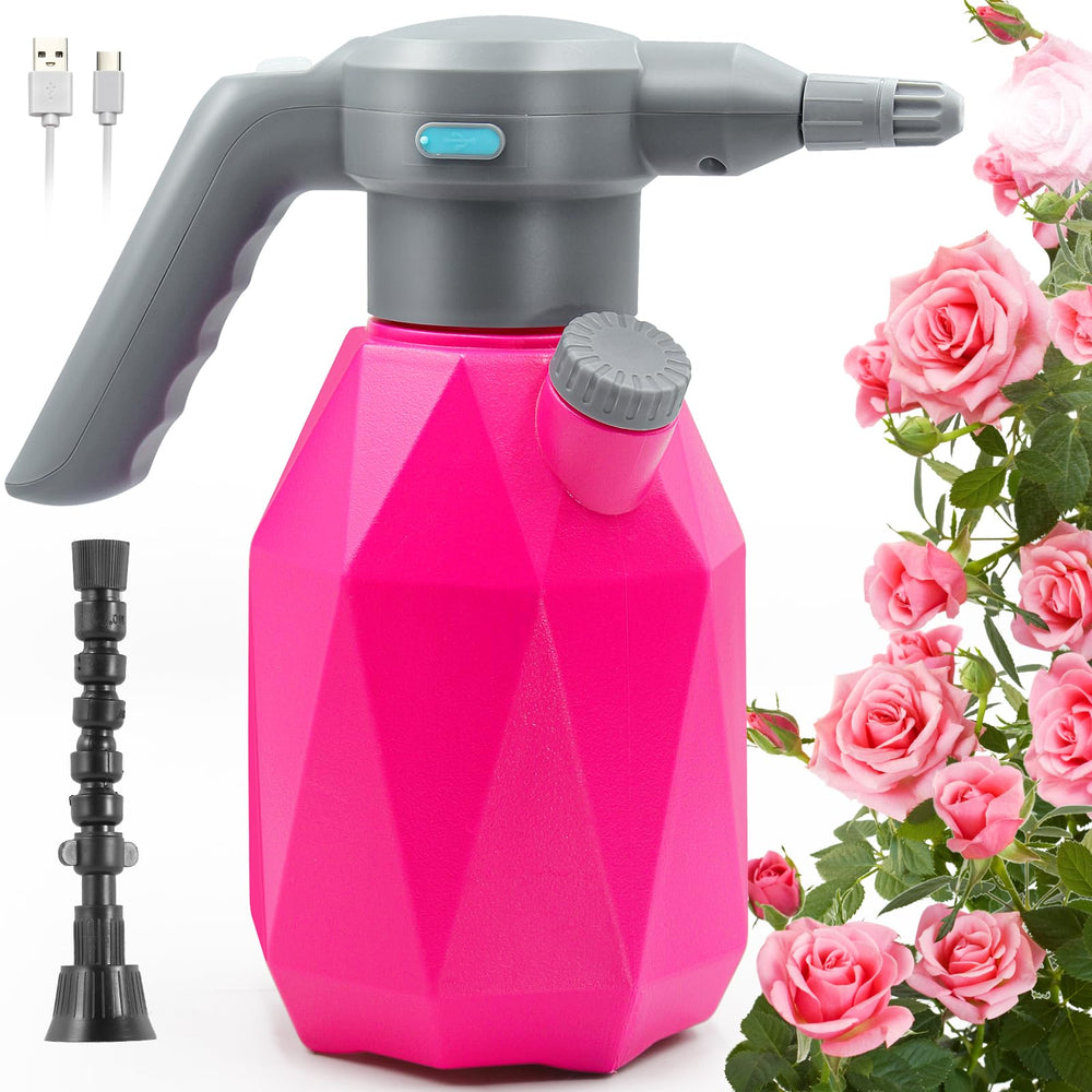 SideKing front view of rechargeable sprayer showing ergonomic handle and benefit of effortless spraying