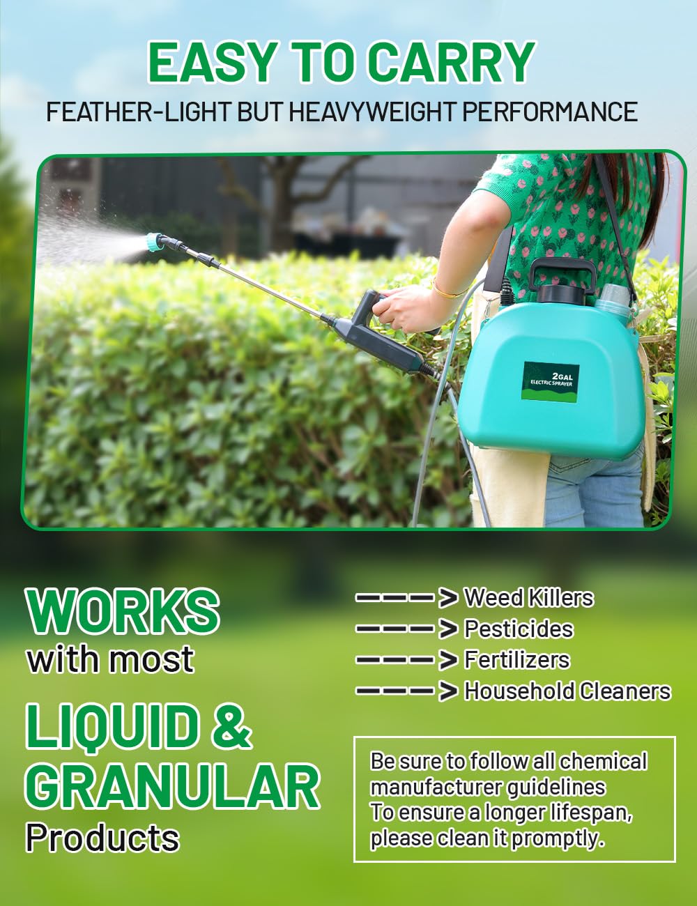 SideKing sprayer in use treating garden beds for efficient application