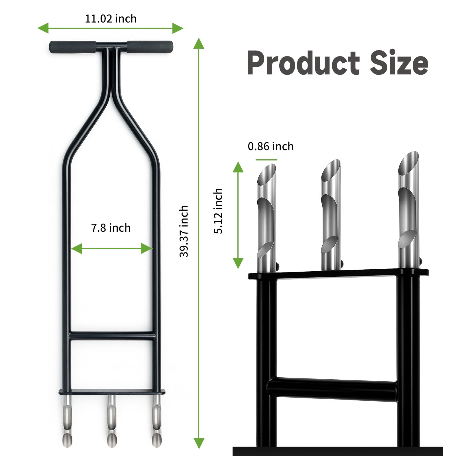 SideriteArch handle and widened foot bar offering ergonomic comfort and leverage