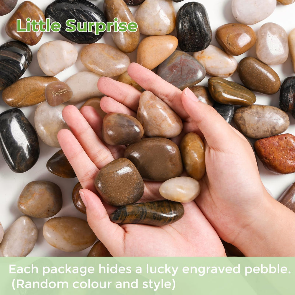 SIDONG close-up of polished pebble texture highlighting smooth natural finish