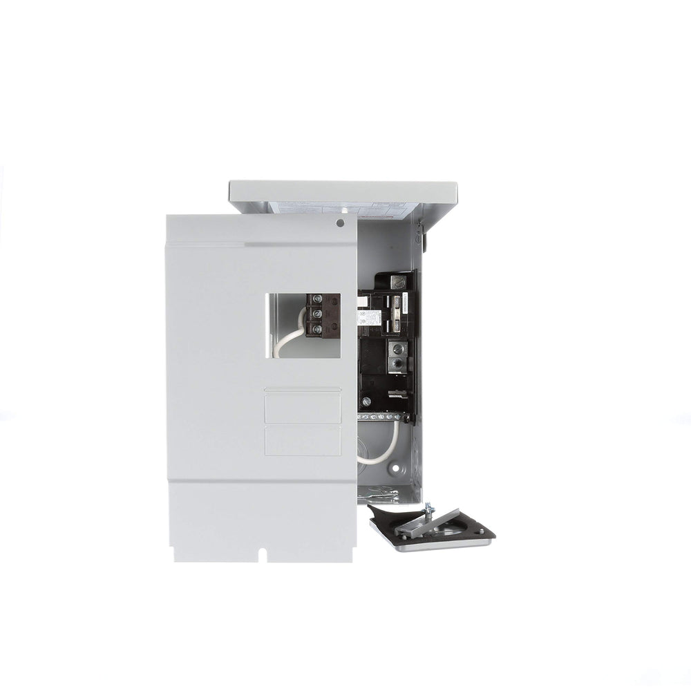 Siemens close-up of factory 50A GFCI breaker QF250, highlights built-in ground fault protection