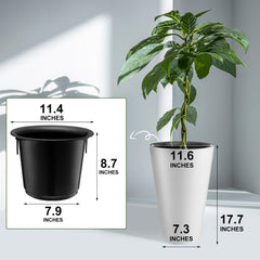 Sieral removable inner bucket with handles for easy lifting and plant care