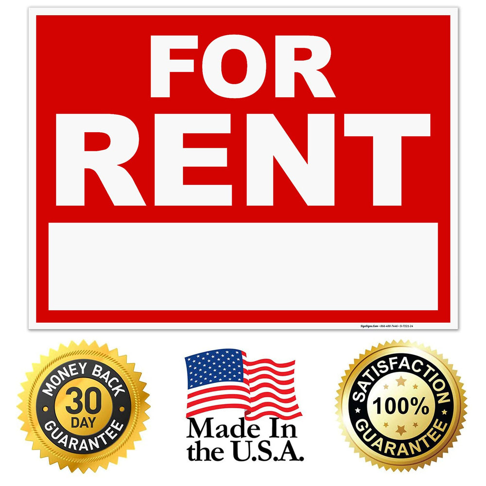 Sigo Signs on a rental property showing professional curb appeal to prospective tenants