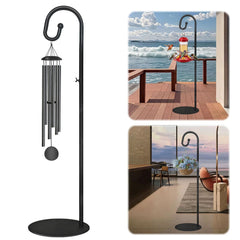 SIGOWING front view of full 74-inch black hanging pole for stable displays