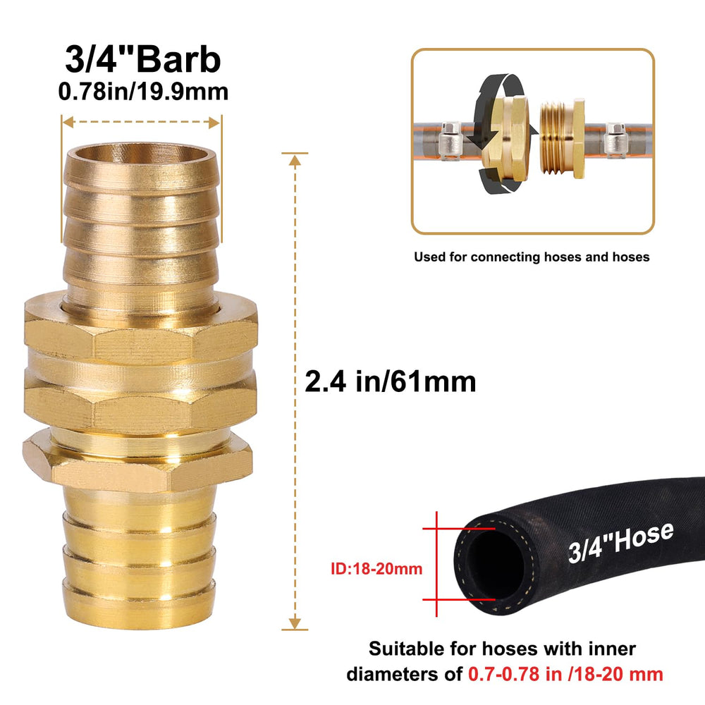 SIGURANTA close-up brass barb detail showing corrosion-resistant finish