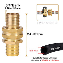 SIGURANTA close-up brass barb detail showing corrosion-resistant finish