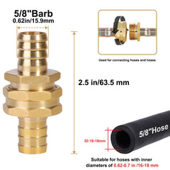 SIGURANTA brass barb fitting close-up showing precision machining for leak-free fit