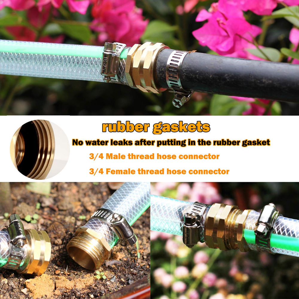 SIGURANTA repaired hose connected to nozzle demonstrating leak-free use