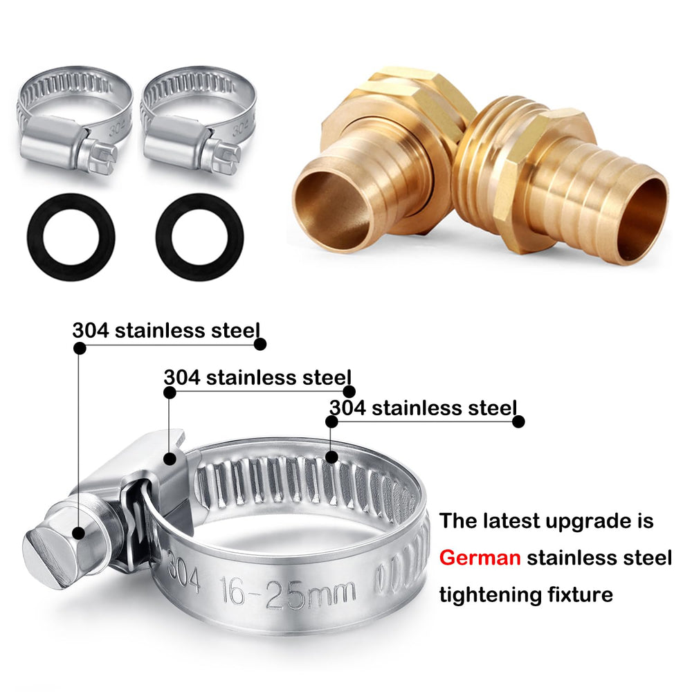 SIGURANTA stainless clamp tightened on hose demonstrating rust resistance