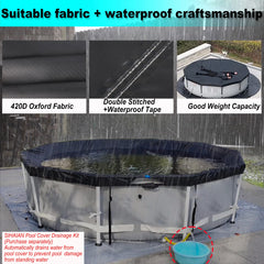 SIHAIAN center drain with hose attachment reducing water pooling