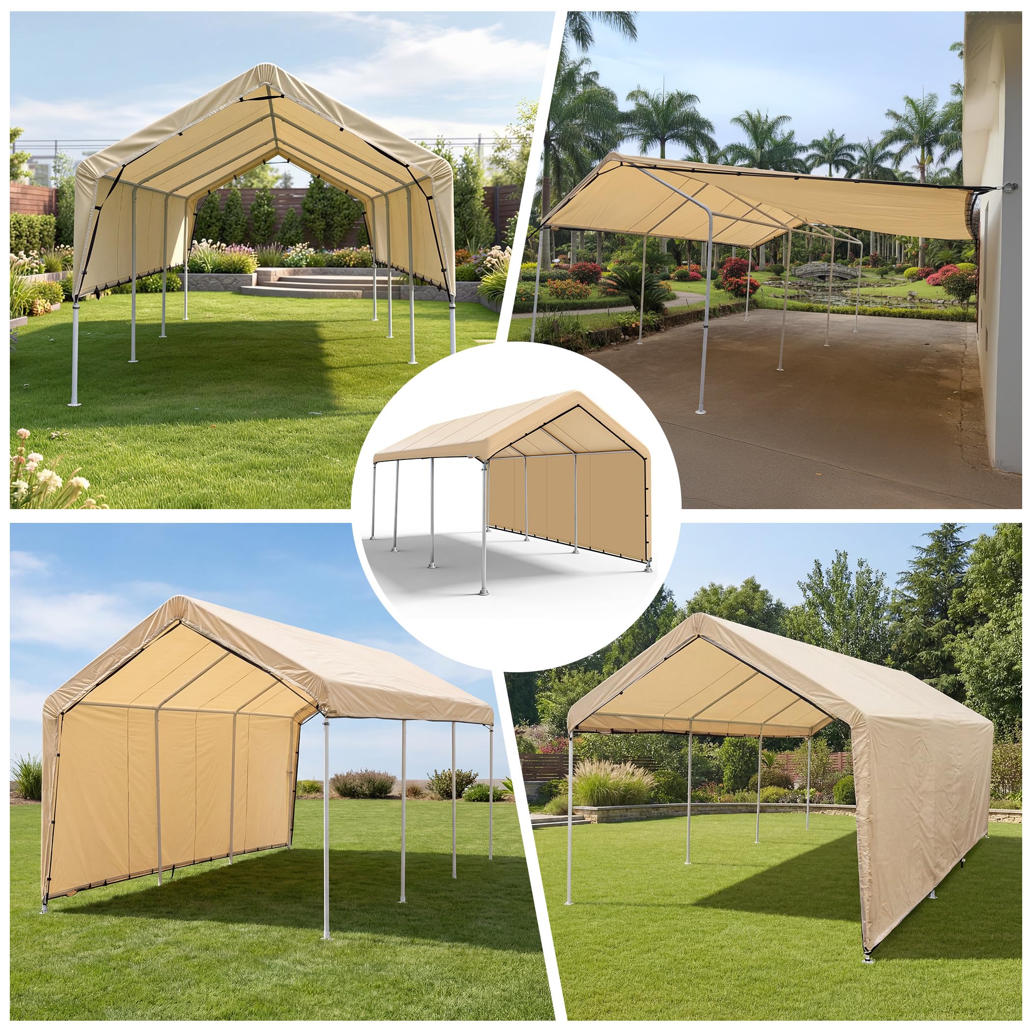 SIHAIAN folded packaged canopy showing compact storage and transportability