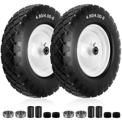 Sikawai front view of complete 16-inch wheel assembly shows durable build and easy replacement