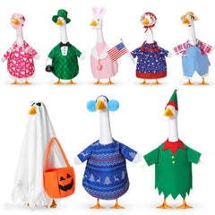 Silicherry front view of eight outfit set showing variety and festive appeal