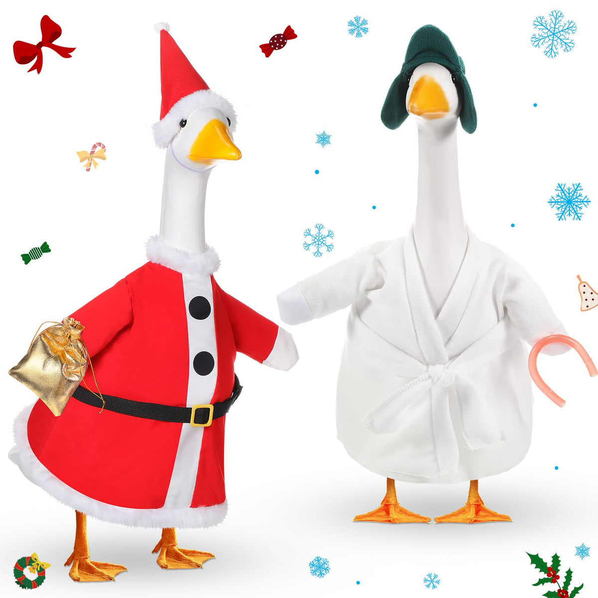 Silicherry front view showing Santa and funny costume for charming curb appeal