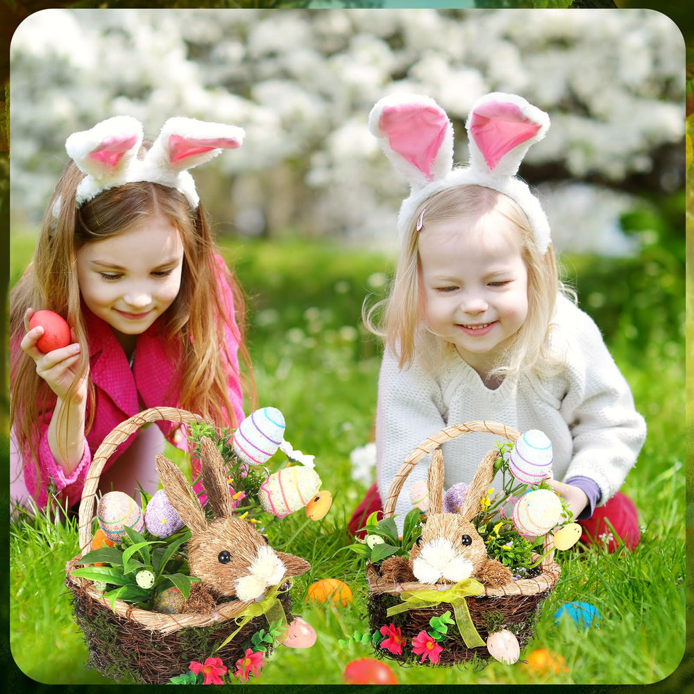 SiliFine basket styled on a spring table centerpiece adding seasonal charm