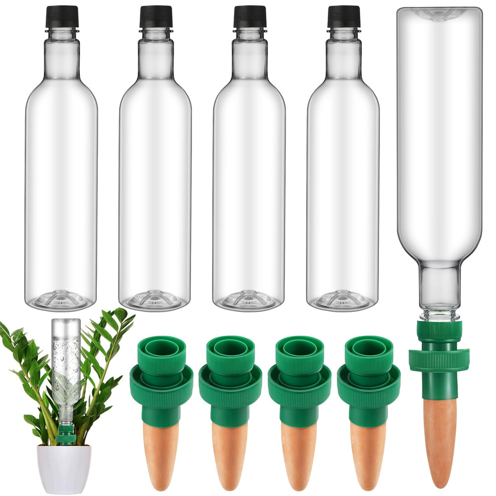 SiliFine front view of 8-set clear bottles and clay spikes showing complete kit convenience