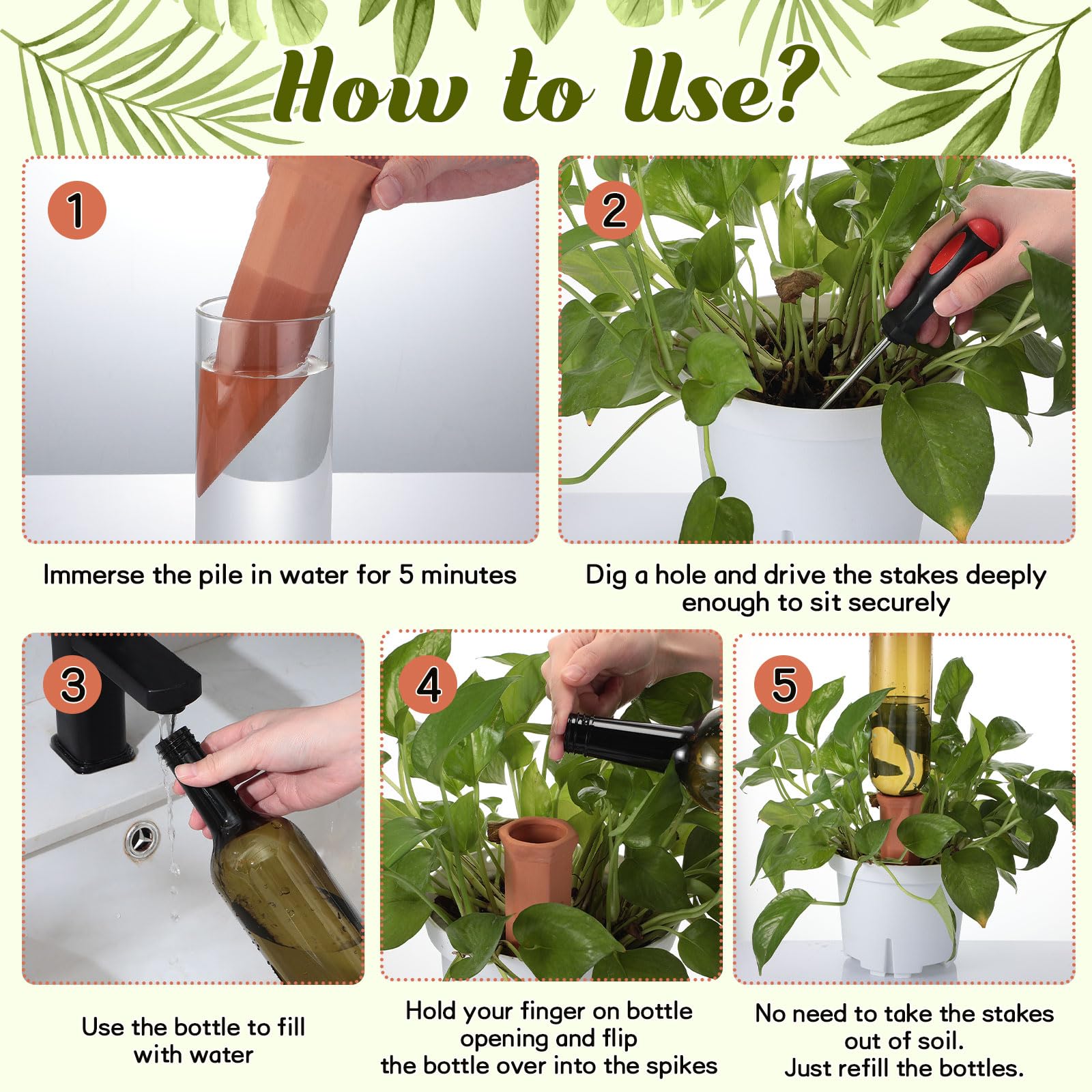 SiliFine installed in pot demonstrating targeted root-zone watering benefit