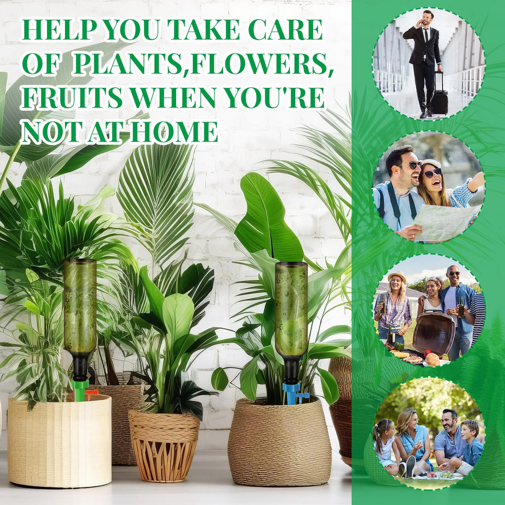 SiliFine balcony scene with spikes in pots showing hands-free plant care