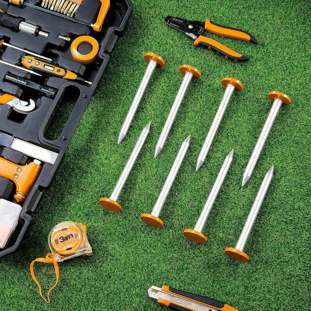 Silkfly markers used in garden layout showing clearer lines and faster planning