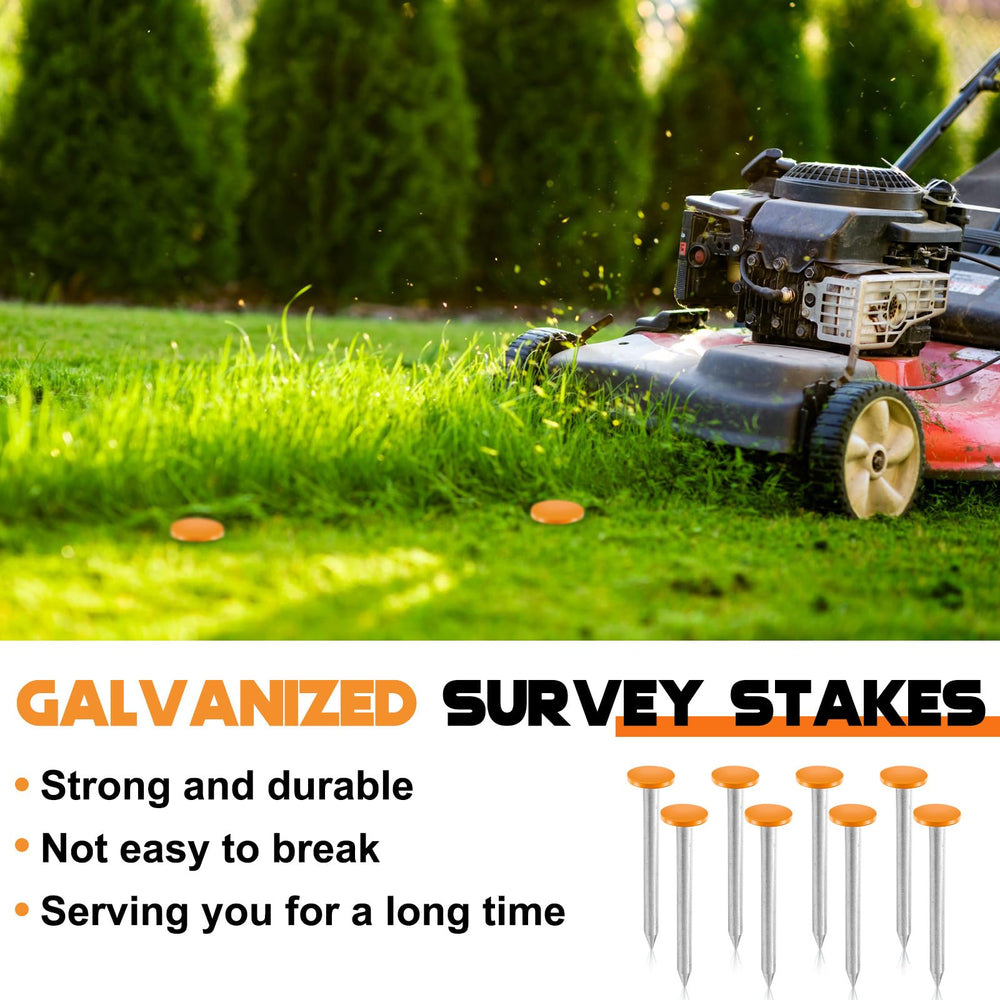 Silkfly stakes pushed into lawn demonstrating simple installation and visibility