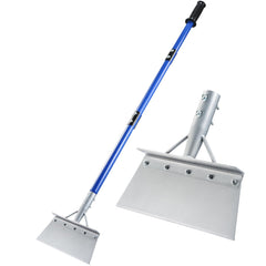 SILKPE front view showing full shovel ready to clear snow with durable design