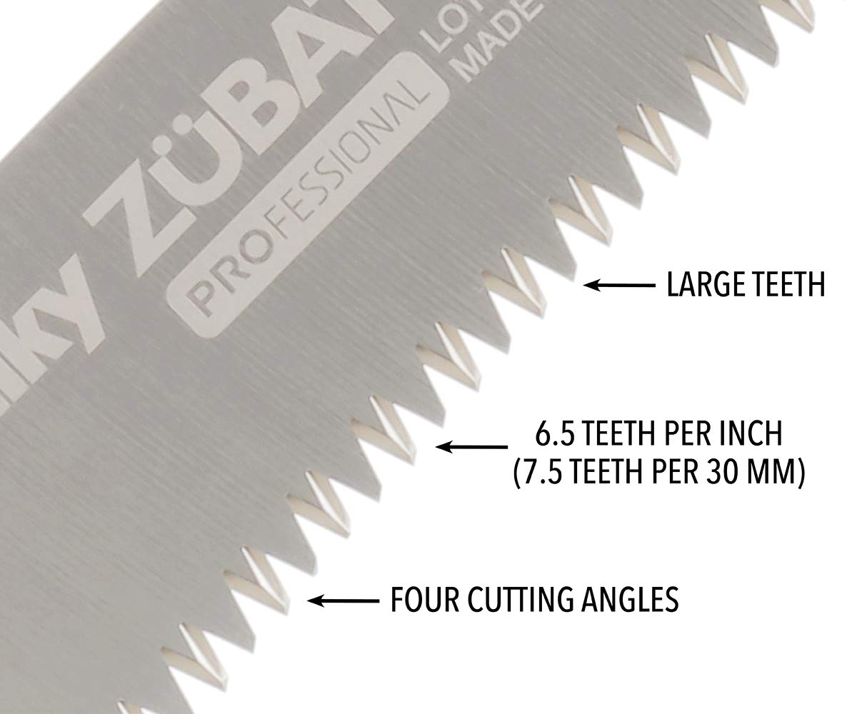 Silky ZUBAT handle and grip offering secure control and comfortable use