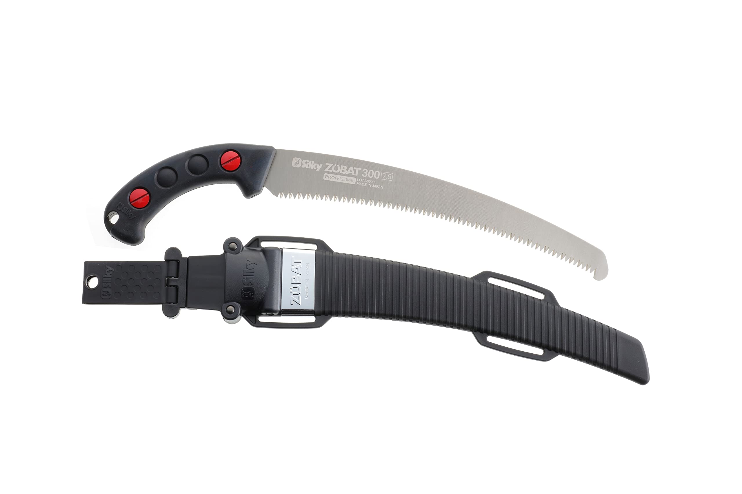 Silky ZUBAT beside ruler to show 300mm blade length and scale advantage