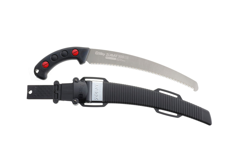 Silky ZUBAT beside ruler to show 300mm blade length and scale advantage