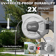 SILVEL wall mount bracket at 180° swivel demonstrating extended reach benefit