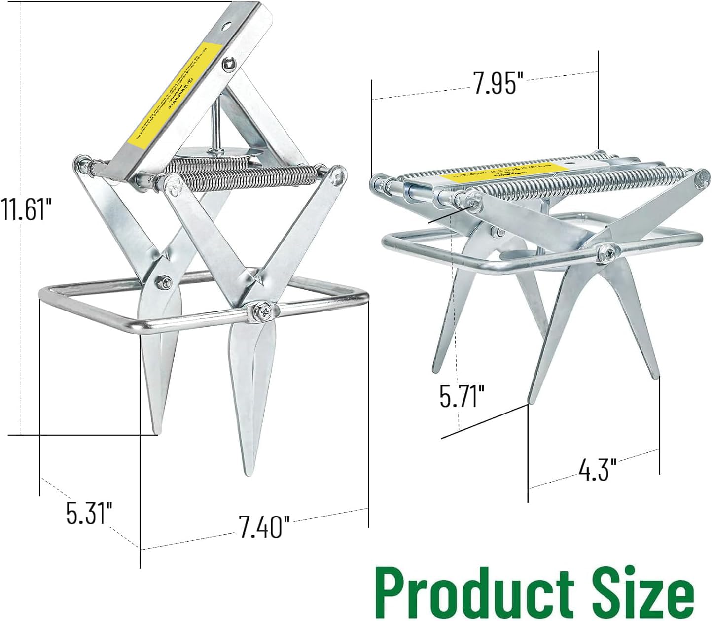 Simfelice in-ground setup placed in runway to protect garden beds