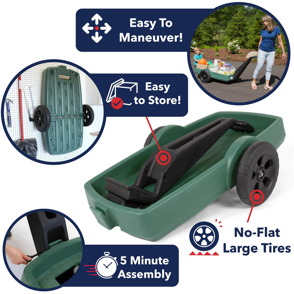 Simplay3 low 4-inch bed filled with mulch keeps loads contained