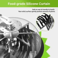 Simple Deluxe removable handle and ergonomic crank for smooth rotation and control