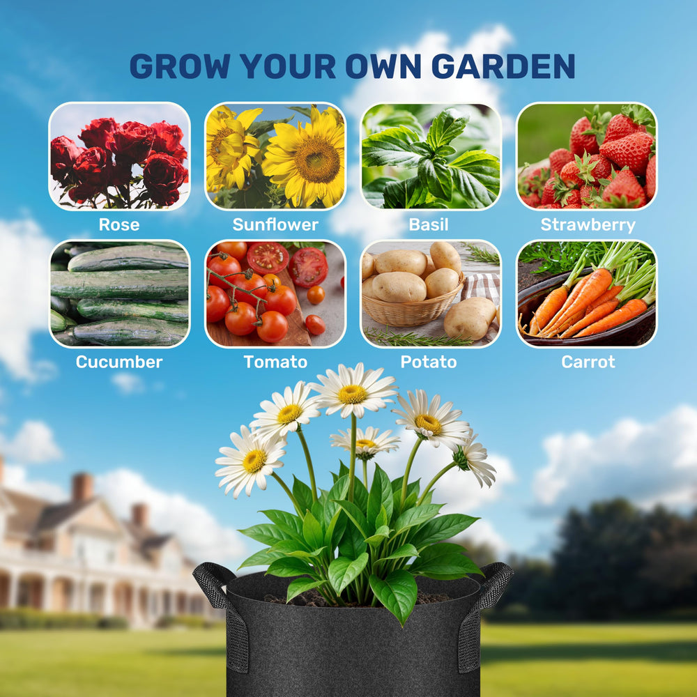 Simple Deluxe set of plant labels and marker showing neat plant identification