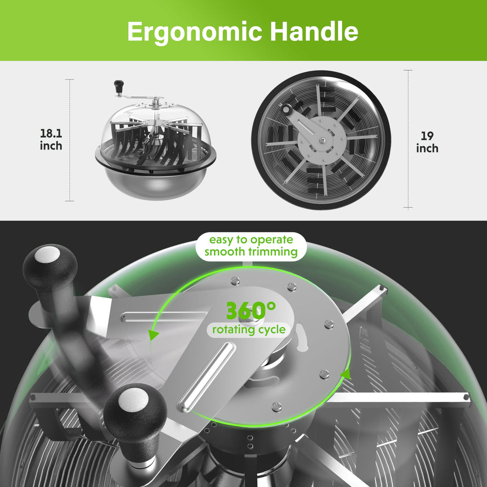 Simple Deluxe stainless steel blades detail highlighting sharpness and durability
