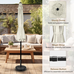 Simple Deluxe push-button tilt close-up showing angle adjustment for sun control