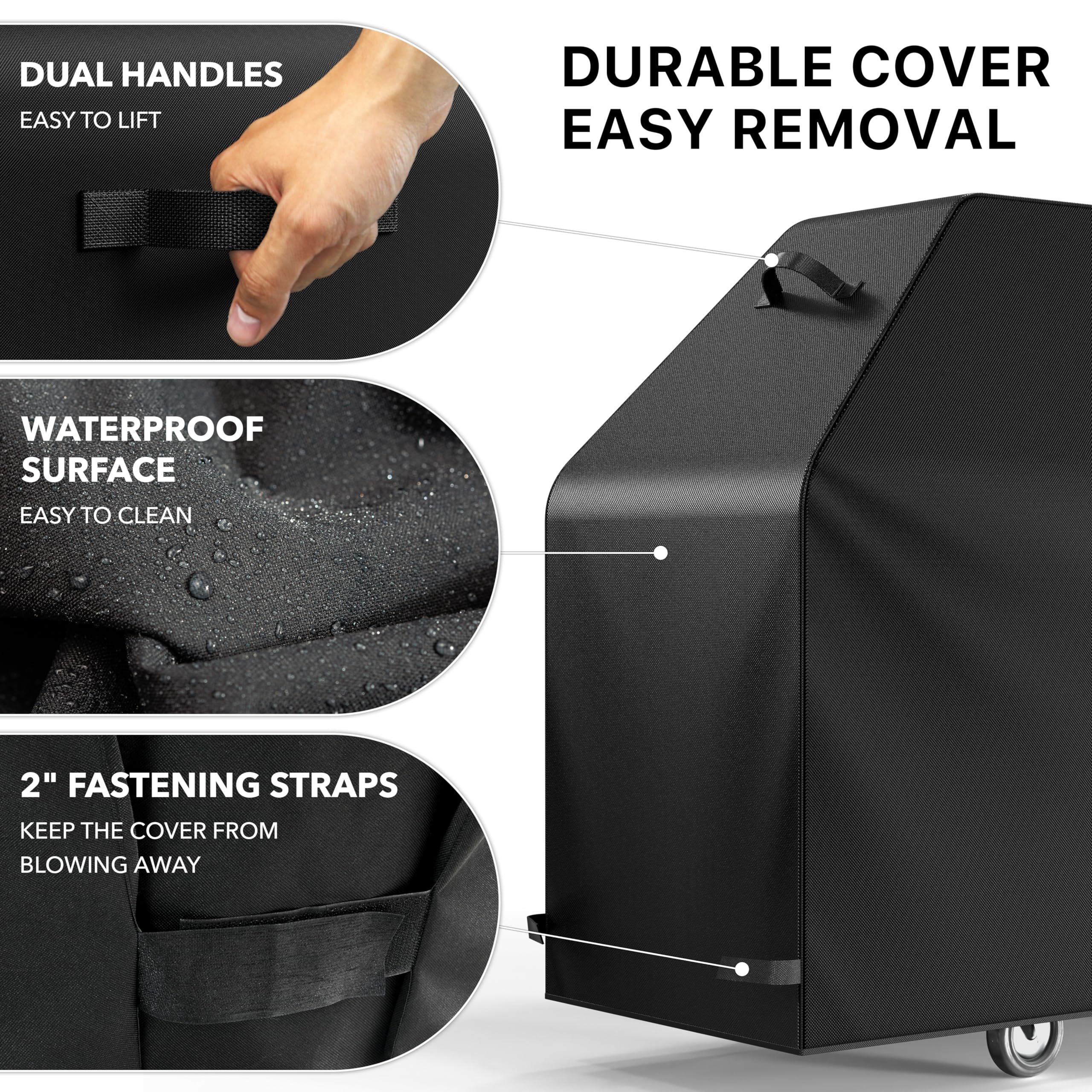 Simple Houseware covered grill in backyard demonstrating all-season outdoor protection