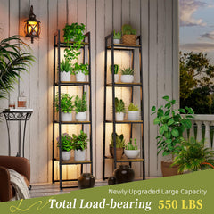 Simple Trending adjustable grow light arm focusing on top shelf, optimized plant light benefit