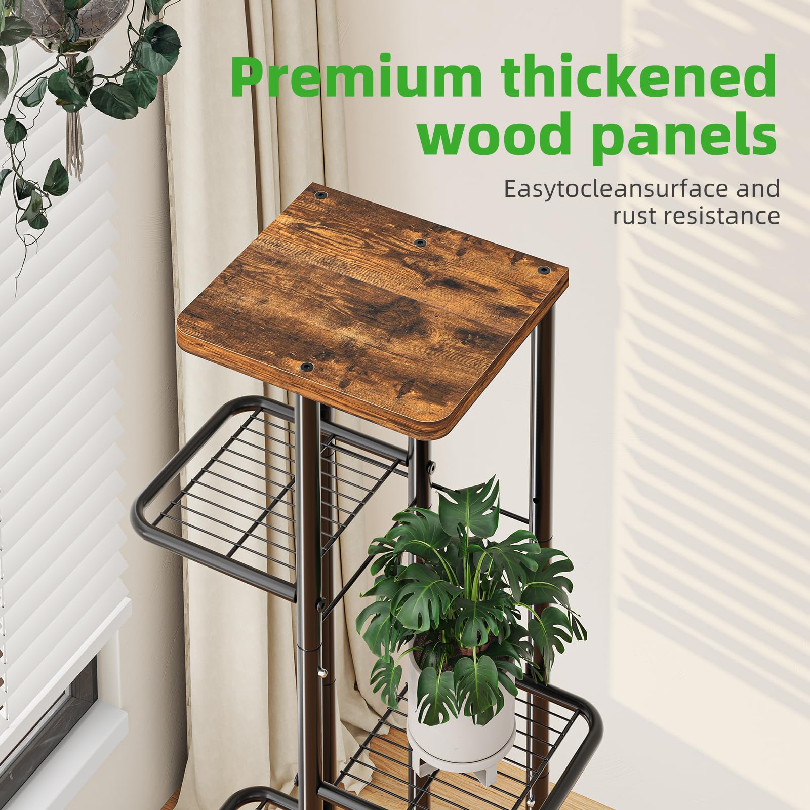 Simple Trending rack set in living room corner demonstrates stylish space use