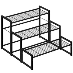 Simple Trending front view of three-tier stand showing organized plant display and saving space