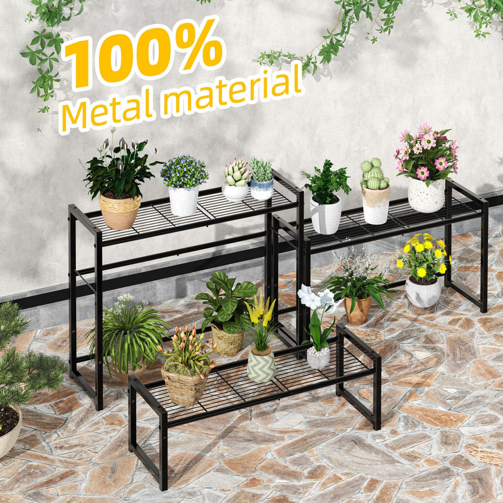 Simple Trending image with watering can showing scale and how many pots fit