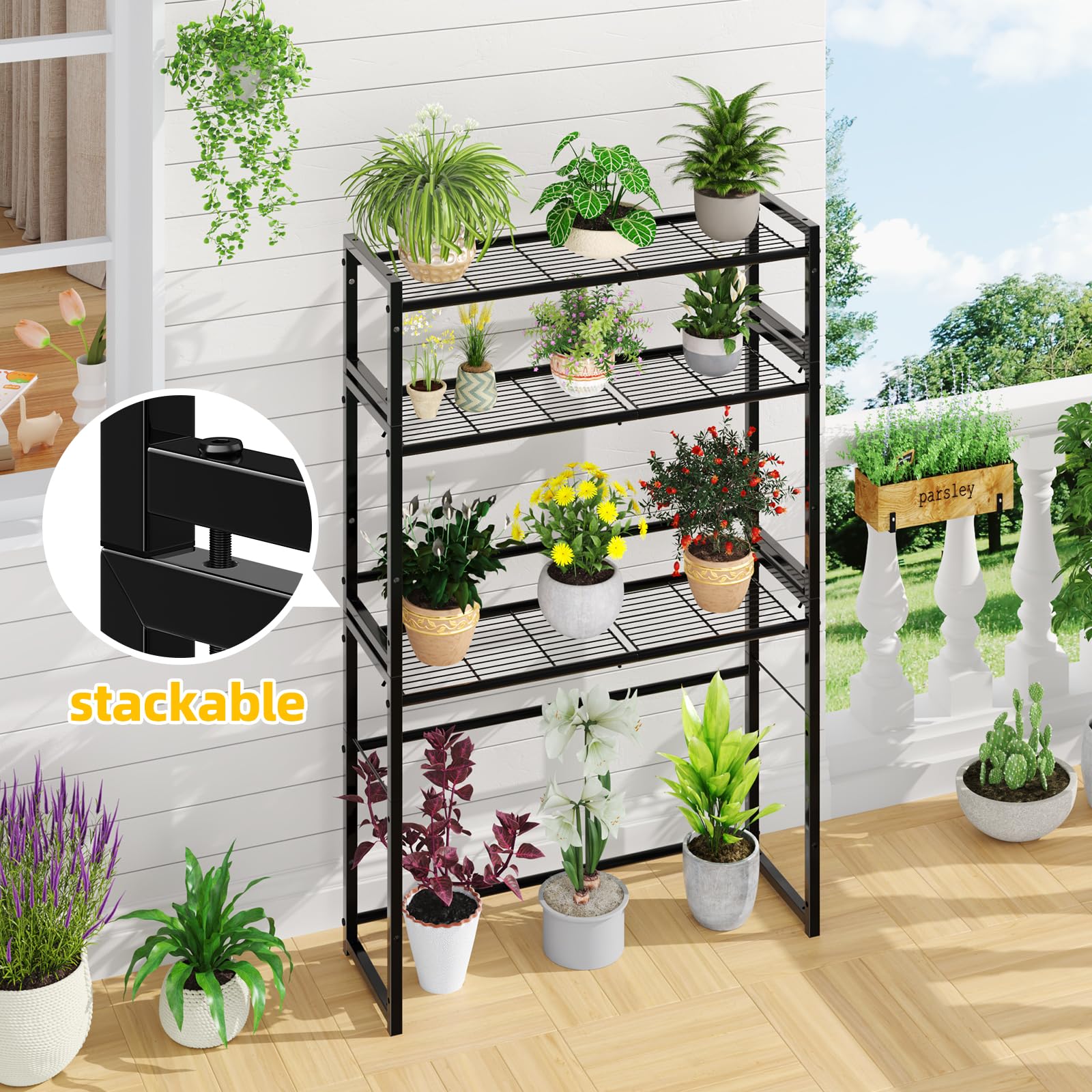 Simple Trending detailed view of middle tier and thick iron tubing for stable support